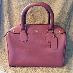 Coach medium sized pink leather purse